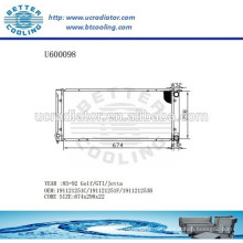 Autokühler für VOLKSWAGEN Golf/GTI/Jetta 85-92 191121251C/191121251F/191121253B